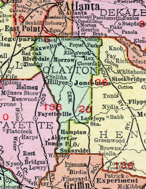 clayton county ga map