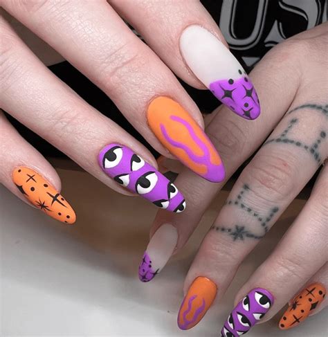 27 Trendy Purple and Orange Nail Designs - The Beauty Pursuit