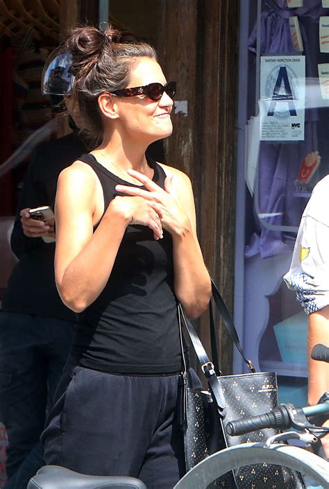 Katie Holmes Achieved Messy Bun Perfection and It Looks Infuriatingly