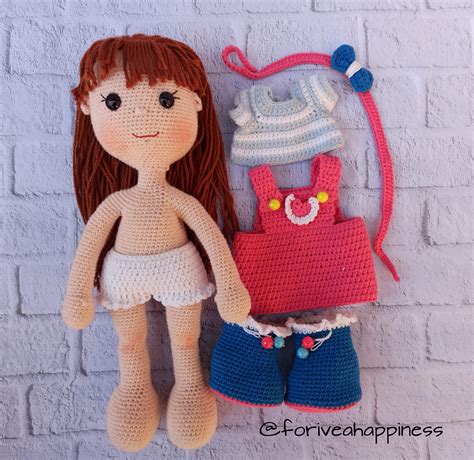 PATTERN BUNDLE Crochet Rainbow Ruby Doll Pattern Teddy Bear Choco