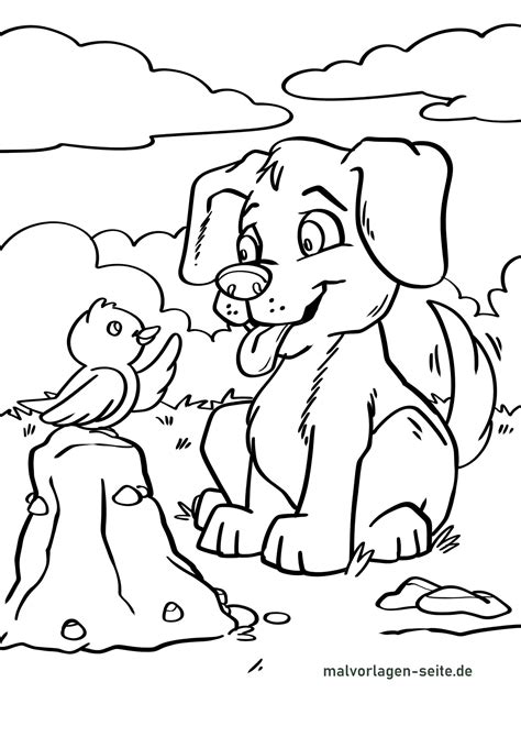 Ausmalbilder Hunde Kostenlos Herunterladen Und Ausmalen