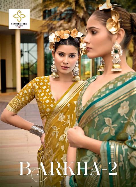 barkha vol   shubh shree brasso sarees wholesale shop  surat