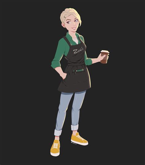 ArtStation - Zoë the barista