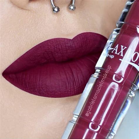 Batom Matte Vermelho Escuro - Batom Líquido Matte 12 Horas Vermelho Escuro Cor N° 77 Max Love 4ml ...