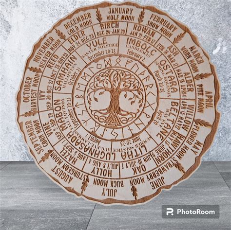 celtic tree calendar tree  life wheel   year ogham calendar