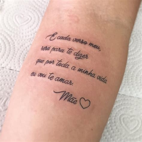 Mãe Frases Curtas Tatuagem - Tatuagem Com Frase Para Mãe - BRAINCP