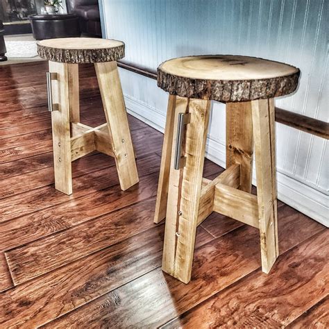 Stool Bar Stool Wood Stool Wood Bar Stool Wooden Stool Live - Etsy
