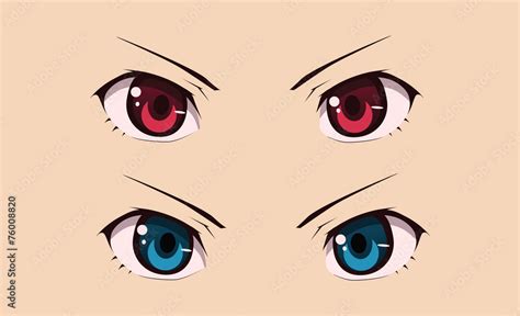 anime eyes sketch Stock Vector | Adobe Stock