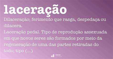 O Que Significa Laceração