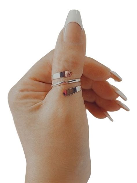 thumb ring thumb rings sterling silver thumb ring coil bypass