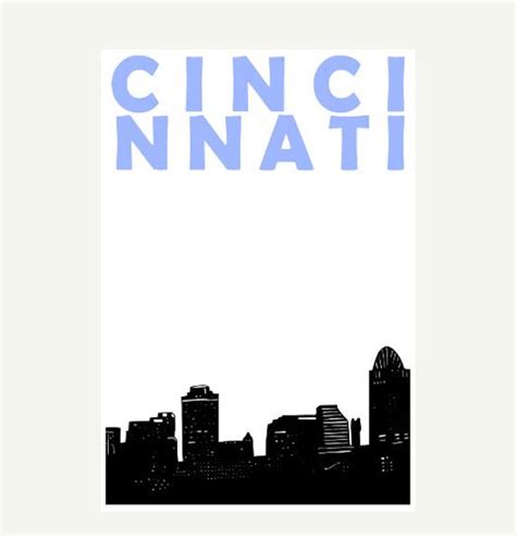 Cincinnati Skyline Drawing | Free download on ClipArtMag