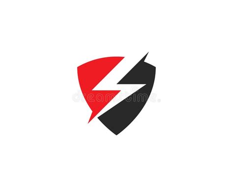 power shield logo template stock vector illustration  safe