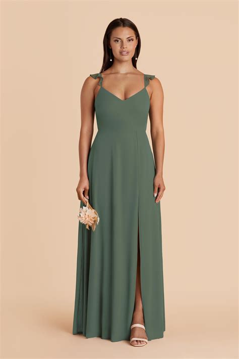Doris Chiffon Bridesmaid Dress Eucalyptus | Birdy Grey