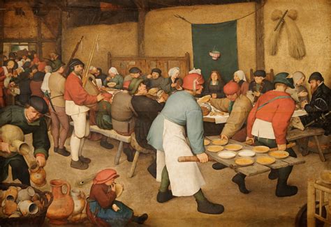 Pieter Bruegel the Elder : Peasant Wedding (1568) - Kunsthistorisches