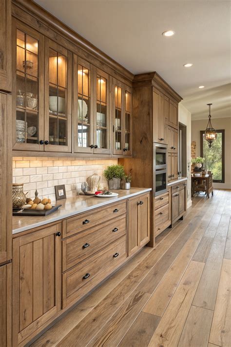 The Warm Wood Kitchen Cabinets Trend That’s Here to Stay | Rustic ...