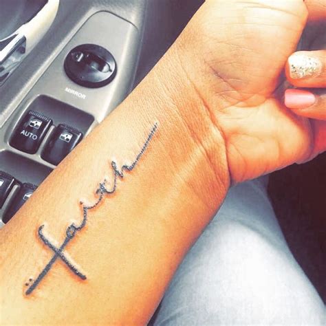 Faith tattoo | Cool wrist tattoos, Tiny wrist tattoos, Faith tattoo