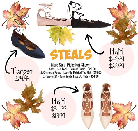 Lace up flats are perfect for all season and are available for any budget