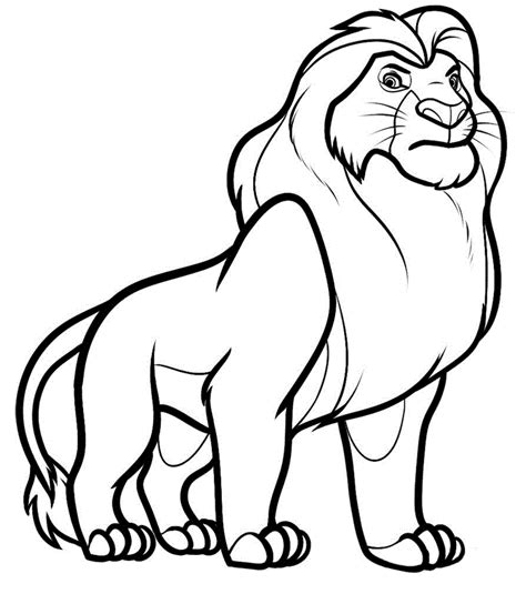 Leão Para Imprimir E Colorir - Leão para Colorir e Imprimir - Muito Fácil - Colorir e Pintar