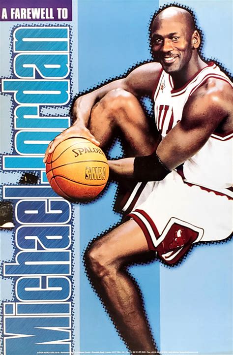 michael jordan farewell chicago bulls poster oliver books