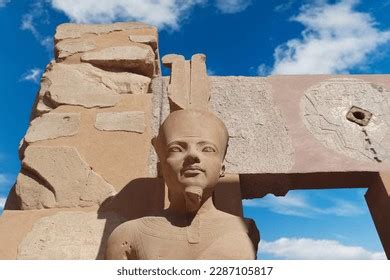 statue ancient egyptian god amun ra stock photo  shutterstock