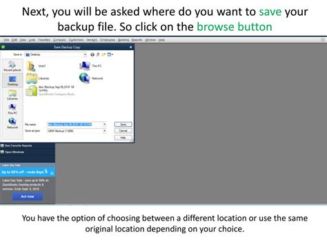 PPT - How to create backup of your quickbooks file PowerPoint