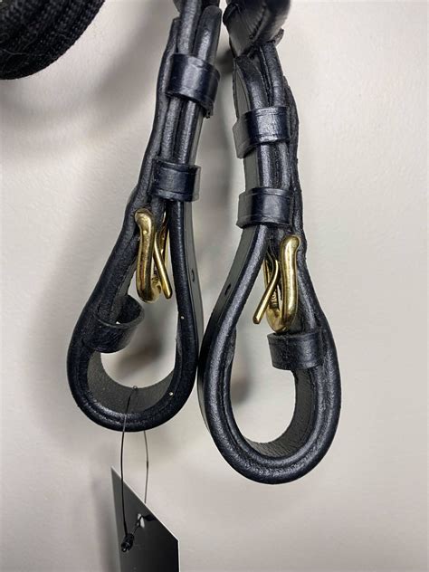 black cloth snaffle reins belle equestrian