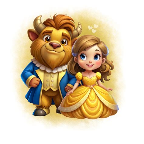 Beauty and the Beast Watercolor Background, Princess Belle Png Clipart