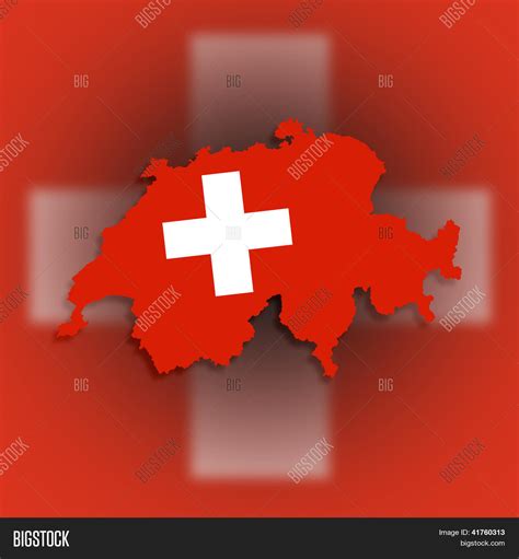 switzerland map flag image photo  trial bigstock