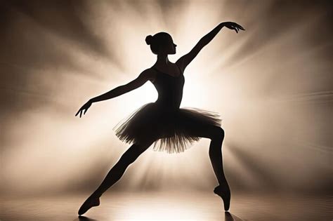 Premium AI Image | ballerina dancing with a white tutu