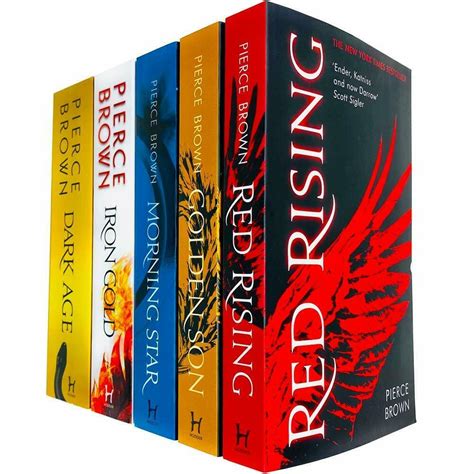 Red Rising Series Collection 5 Books Set Bundle By Pierce Brown (Red Rising, Golden Son, Morning ...