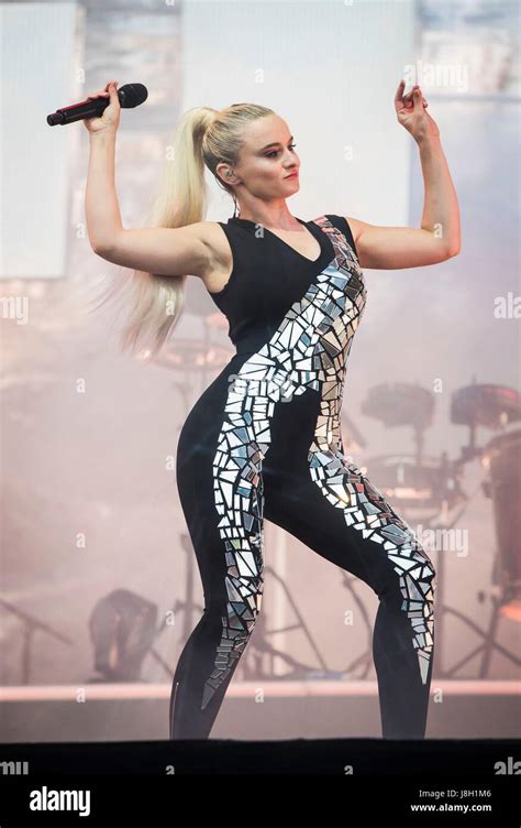 Grace Chatto of Clean Bandit performs during the second day of BBC ...