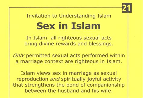 21 – Sex In Islam – PERKIM