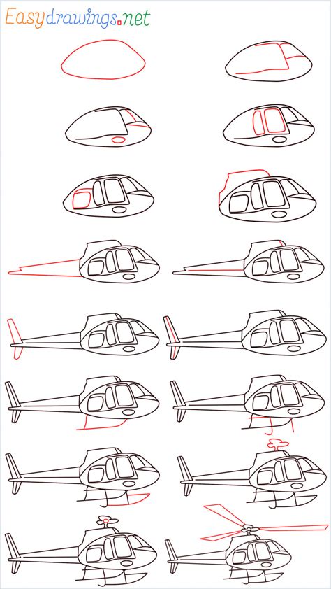 How To Draw A Helicopter Step by Step - [16 Easy Phase] + [Video]