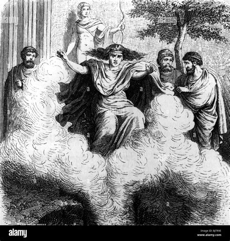ancient world, Greece, religion, Oracle of Delphi, priest Pythia during ...