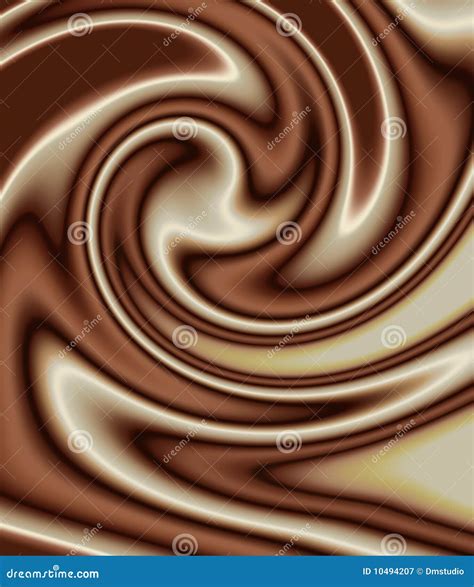 Mixed chocolate swirl stock illustration. Illustration of cooking