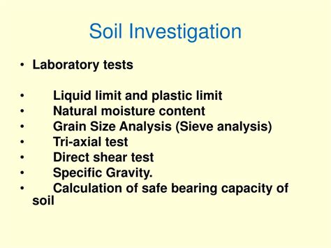 PPT - EXECUTION OF SOIL INVESTIGATION AND FOUNDATION PowerPoint ...