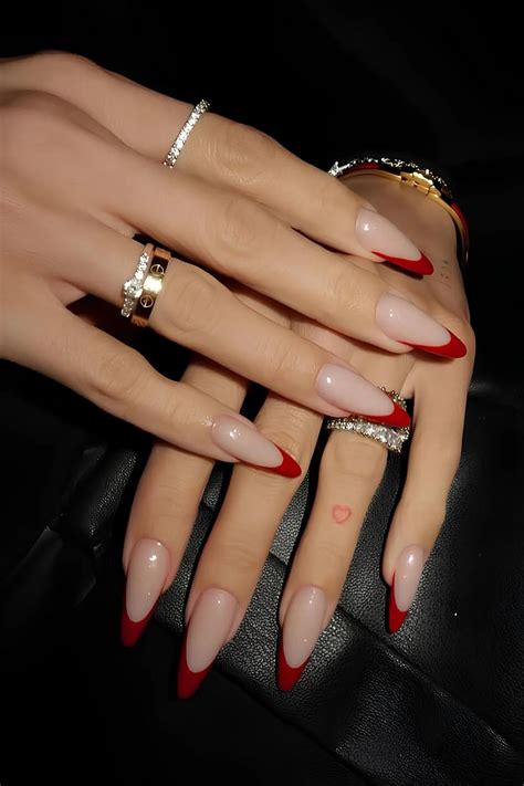 ways  rock red french tips   total diva
