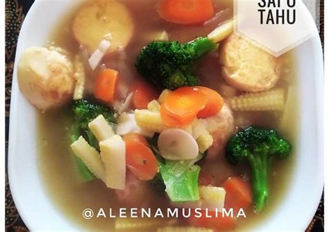 Resep Sapo Tahu Vegetarian oleh @schoene_lia - Cookpad