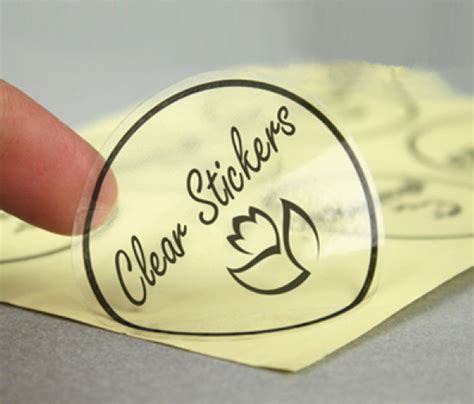 Die Cut Transparent Stickers