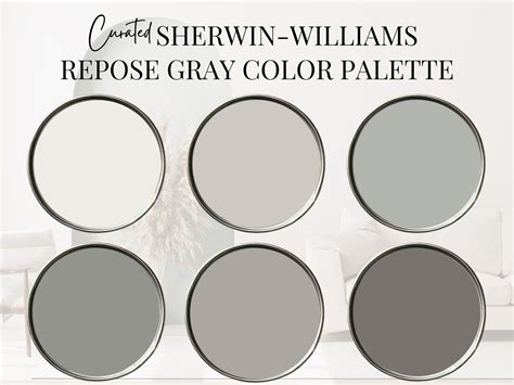 Sherwin-williams Repose Gray Color Palette, Neutral Color Palette