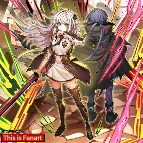 sky striker ace - raye and sky striker ace - roze (yu-gi-oh!) drawn by