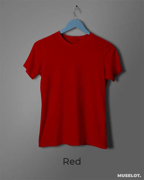 Women's plain red t shirt | Best branded T shirt | Muselot