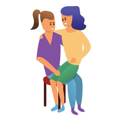icono de mujeres lesbianas, estilo de dibujos animados 14364538 Vector