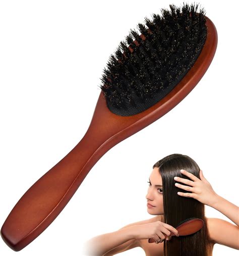 kioiner boar bristle hair brush antistatic hair brush  natural