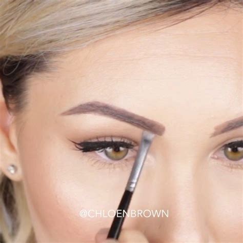 chloe brown short hair pe instagram eyebrows  product
