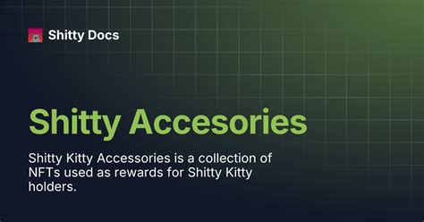 shitty accesories shitty docs