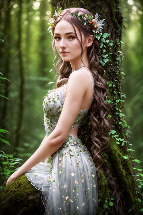 Premium AI Image | Beautiful inhabitant of the forest mythical