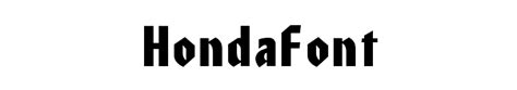 FontsMarket.com - Details of HondaFont font