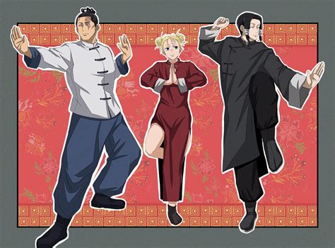 toudou aoi, nishimiya momo, and kamo noritoshi (jujutsu kaisen) drawn