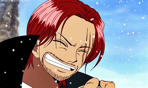 shanks red haired  piece batlle gif gifdbcom